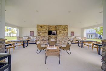 Cabana with BBQ grills